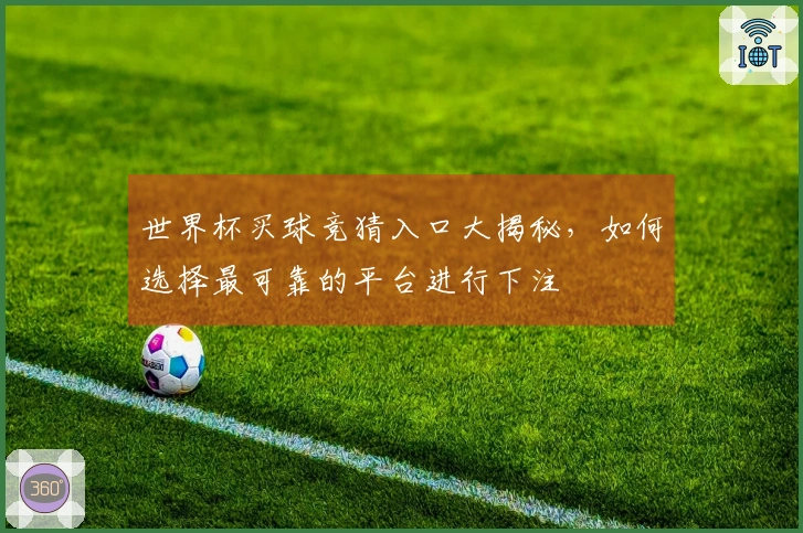 世界杯买球竞猜入口大揭秘，如何选择最可靠的平台进行下注
